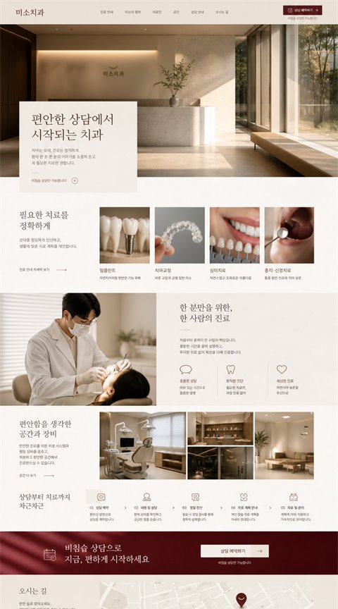따뜻한 에디토리얼 감성의 미소치과 원안 B